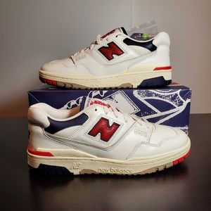 SOLD New Balance 550 Aime Leon Dore -  White Navy Red size 10 US